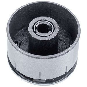 Набор универсальных ручек регулировки духовки (4 шт.) D=34mm Н=23mm (короткий адаптер) серебристый 00000054728 фото