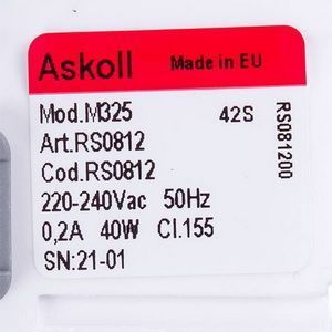 Помпа (насос) для пральної машини 292090 Askoll 40W M325 RC0341 00000003017 фото