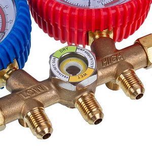 Манометрический колектор 2-вентильний XM-R536G R-22 (R-12 R-502) + шланги 3шт 00000041506 фото