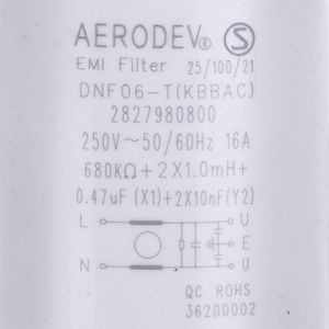 Сетевой фильтр DNF06-T для стиральной машины Beko 2724300701 00000023880 фото