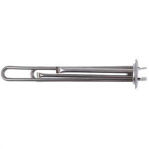 Тен для бойлера Kaneta 34013100000 2000W (нержавейка) L=310mm фланец 64mm, 2 трубки под датчик анод M4 00000044163 фото