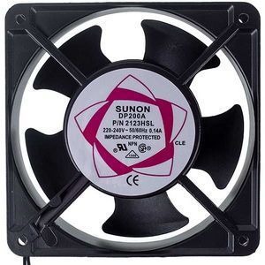 Вентилятор квадратный SUNON DP200A 2123HLS 120x120x38mm 220-240V 0,14A 00000047507 фото