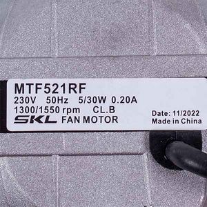 Двигун (вентилятор) обдува для холодильника SKL 5W 230V 0.2A 1300/1550 RPM 00000047527 фото