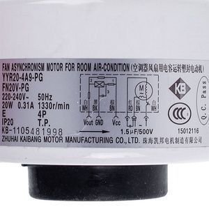 Мотор вентилятора блока для кондиціонера C&H 15012116 YYR20-4A9-PG(FN20V-PG) 20W 220-240V 0.31A, шток 8x49mm 00000046687 фото