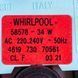 Помпа (насос) 34W 58578 для пральної машини Whirlpool 481236018529 00000016916 фото 2